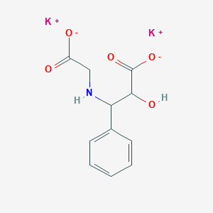 molecular formula C11H11K2NO5 B179170 Dipotassium 3-[(carboxylatomethyl)amino]-2-hydroxy-3-phenylpropanoate CAS No. 100750-38-7