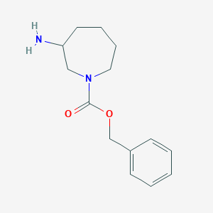 molecular formula C14H20N2O2 B179181 Benzyl 3-aminoazepane-1-carboxylate CAS No. 1270498-27-5