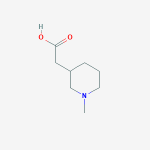 molecular formula C8H15NO2 B179204 2-(1-Methylpiperidin-3-yl)acetic acid CAS No. 169253-08-1