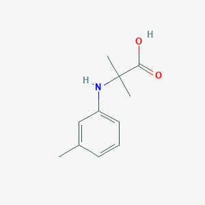 molecular formula C11H15NO2 B179206 2-Methyl-2-m-tolylamino-propionic acid CAS No. 117755-93-8