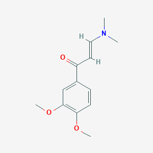 molecular formula C13H17NO3 B179209 (2E)-1-(3,4-dimethoxyphenyl)-3-(dimethylamino)prop-2-en-1-one CAS No. 127172-22-9
