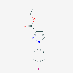 molecular formula C12H11FN2O2 B179215 ethyl 1-(4-fluorophenyl)-1H-pyrazole-3-carboxylate CAS No. 115342-25-1