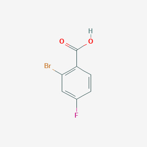 molecular formula C7H4BrFO2 B179233 2-溴-4-氟苯甲酸 CAS No. 14632-85-0