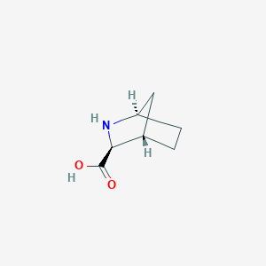 molecular formula C7H11NO2 B179236 (1R,3S,4S)-2-氮杂双环[2.2.1]庚烷-3-羧酸 CAS No. 171754-02-2