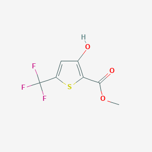 molecular formula C7H5F3O3S B179248 Methyl 3-hydroxy-5-(trifluoromethyl)thiophene-2-carboxylate CAS No. 157162-16-8