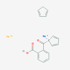 molecular formula C18H15FeNaO3+2 B179255 O-Carboxybenzoylferrocene sodium salt CAS No. 35502-75-1