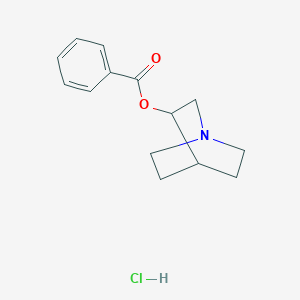 molecular formula C14H18ClNO2 B179256 Benzoclidine hydrochloride CAS No. 7348-26-7