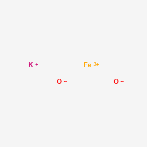 molecular formula K2FeO4<br>FeKO2 B179283 亚铁酸钾 CAS No. 39469-86-8