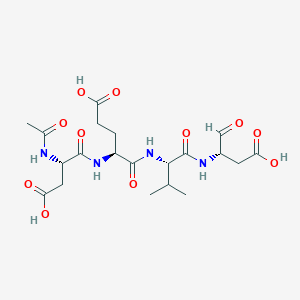 molecular formula C₂₀H₃₀N₄O₁₁ B179300 Ac-DEVD-CHO CAS No. 169332-60-9