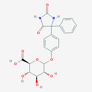 molecular formula C21H20N2O9 B179311 4-Hydroxyphenytoin glucuronide CAS No. 53819-79-7
