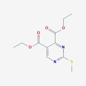 molecular formula C11H14N2O4S B179312 Diethyl 2-(methylthio)-4,5-pyrimidinedicarboxylate CAS No. 149771-08-4
