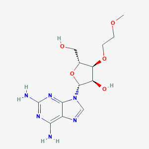 molecular formula C13H20N6O5 B179313 2-氨基-3'-O-(2-甲氧基乙基)腺苷 CAS No. 256224-02-9