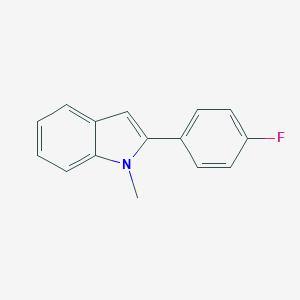 molecular formula C15H12FN B179317 2-(4-fluorophenyl)-1-methyl-1H-indole CAS No. 145133-64-8
