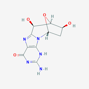 molecular formula C10H11N5O4 B017932 8,5'-Cyclo-2'-deoxyguanosine CAS No. 104504-22-5