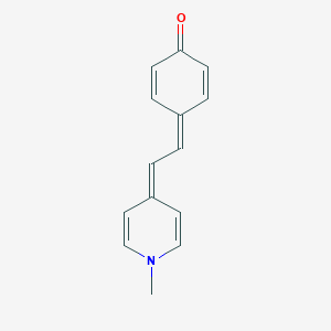 molecular formula C14H13NO B179321 4-(2-(1-Methylpyridin-4(1H)-ylidene)ethylidene)cyclohexa-2,5-dienone CAS No. 23302-83-2