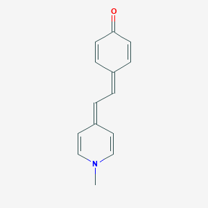 molecular formula C14H13NO B179321 4-[2-(1-Methylpyridin-4(1h)-ylidene)ethylidene]cyclohexa-2,5-dien-1-one CAS No. 23302-83-2