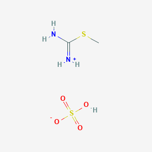 molecular formula C2H8N2O4S2 B179323 [Amino(methylsulfanyl)methylidene]azanium;hydrogen sulfate CAS No. 147895-43-0