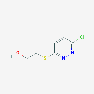 molecular formula C6H7ClN2OS B179326 2-[(6-Chloro-3-pyridazinyl)thio]ethanol CAS No. 17285-06-2