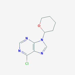 B179331 6-Chloro-9-(tetrahydro-2H-pyran-2-yl)-9H-purine CAS No. 7306-68-5