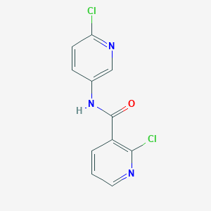 molecular formula C11H7Cl2N3O B179333 2-Chloro-N-(6-chloropyridin-3-yl)pyridine-3-carboxamide CAS No. 152038-51-2