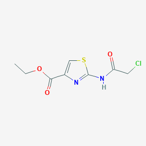 B179340 Ethyl 2-[(2-chloroacetyl)amino]-1,3-thiazole-4-carboxylate CAS No. 19745-93-8
