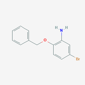 molecular formula C13H12BrNO B179343 2-(苄氧基)-5-溴苯胺 CAS No. 186797-58-0