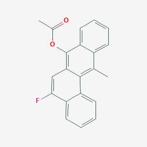 molecular formula C21H15FO2 B017936 BENZ(a)ANTHRACEN-7-OL, 5-FLUORO-12-METHYL-, ACETATE CAS No. 100310-97-2