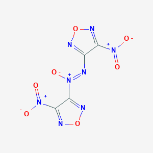 molecular formula C4N8O7 B179365 1,2,5-Oxadiazole, 3,3'-azoxybis[4-nitro- CAS No. 152845-82-4