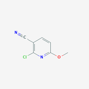 molecular formula C7H5ClN2O B179376 2-Chloro-6-methoxypyridine-3-carbonitrile CAS No. 121643-47-8