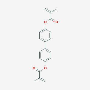 molecular formula C20H18O4 B179379 [4-[4-(2-Methylprop-2-enoyloxy)phenyl]phenyl] 2-methylprop-2-enoate CAS No. 13082-48-9