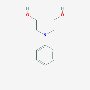 molecular formula C11H17NO2 B179394 N,N-Bis(2-hydroxyethyl)-p-toluidine CAS No. 3077-12-1