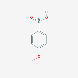 molecular formula C8H8O3 B017940 4-Methoxy-[7-13C]-benzoic Acid CAS No. 69838-89-7
