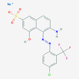 molecular formula C17H10ClF3N3NaO4S B179417 酸性红266 CAS No. 57741-47-6