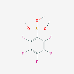 molecular formula C9H9F5O3Si B179421 Trimethoxy(pentafluorophenyl)silane CAS No. 223668-64-2