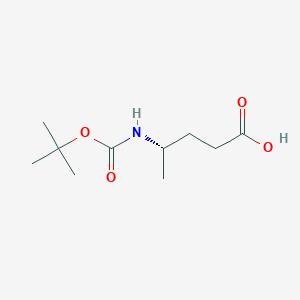 molecular formula C10H19NO4 B179433 (S)-4-((tert-Butoxycarbonyl)amino)pentanoic acid CAS No. 207924-92-3