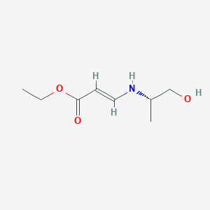 molecular formula C8H15NO3 B179434 (S,E)-Ethyl 3-(1-hydroxypropan-2-ylamino)acrylate CAS No. 180682-82-0