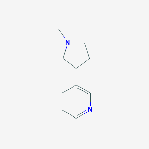 molecular formula C10H14N2 B017944 3-(1-Methyl-3-pyrrolidinyl)pyridine CAS No. 92118-22-4