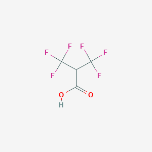 molecular formula C4H2F6O2 B179446 3,3,3-三氟-2-(三氟甲基)丙酸 CAS No. 564-10-3
