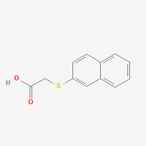 molecular formula C12H10O2S B179447 (2-Naphthylthio)acetic acid CAS No. 93-21-0