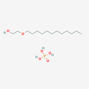 molecular formula C14H33O6P B179456 2-Dodecoxyethanol;phosphoric acid CAS No. 39464-66-9