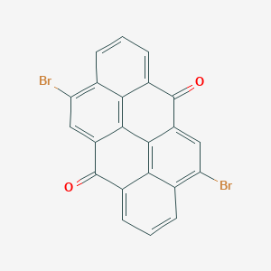 molecular formula C22H8Br2O2 B179460 4,10-二溴蒽醌 CAS No. 4378-61-4