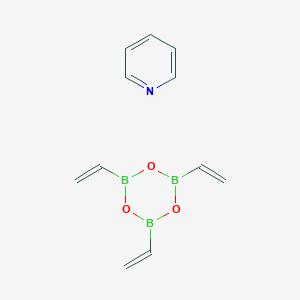 molecular formula C11H14B3NO3 B179461 2,4,6-Trivinylcyclotriboroxane pyridine complex CAS No. 95010-17-6