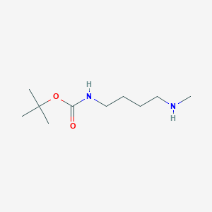 molecular formula C10H22N2O2 B179462 tert-Butyl 4-(methylamino)butylcarbamate CAS No. 874831-66-0