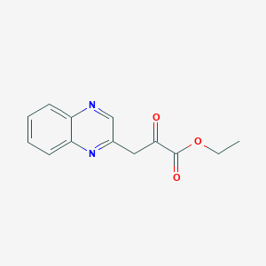 molecular formula C13H12N2O3 B179467 Ethyl 2-oxo-3-(2-quinoxalinyl)propanoate CAS No. 7248-83-1
