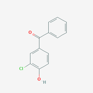 molecular formula C13H9ClO2 B179472 Methanone, (3-chloro-4-hydroxyphenyl)phenyl- CAS No. 55191-20-3