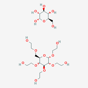 molecular formula C22H44O17 B179474 Hydroxyethyl starch CAS No. 9005-27-0