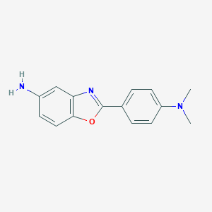 molecular formula C15H15N3O B179477 2-(4-Dimethylamino-phenyl)-benzooxazol-5-ylamine CAS No. 116248-11-4