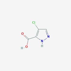 molecular formula C4H3ClN2O2 B179483 4-Chloro-1H-pyrazole-3-carboxylic acid CAS No. 84547-87-5
