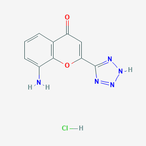 molecular formula C10H8ClN5O2 B179484 8-Amino-2-(2H-tetrazol-5-yl)-4H-chromen-4-one hydrochloride CAS No. 110683-23-3