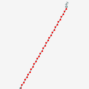 molecular formula (C2 H4 O)n C14 H22 O B179489 alpha-[4-(1,1,3,3-Tetramethylbutyl)phenyl]-omega-hydroxy-poly(oxy-1,2-ethanediyl) CAS No. 9036-19-5